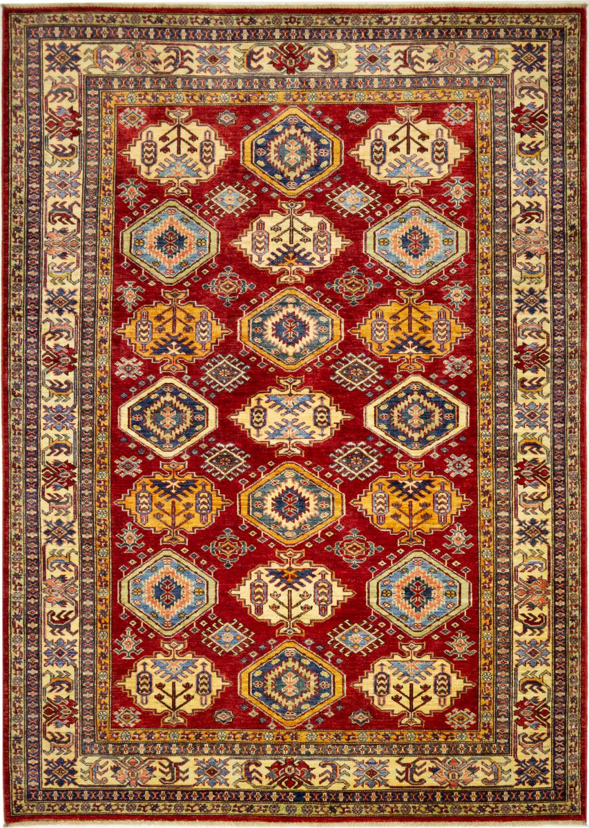 Tapete afegão Super Kazak 8'0"x5'8" 8'0"x5'8", Tapete persa Atado à mão