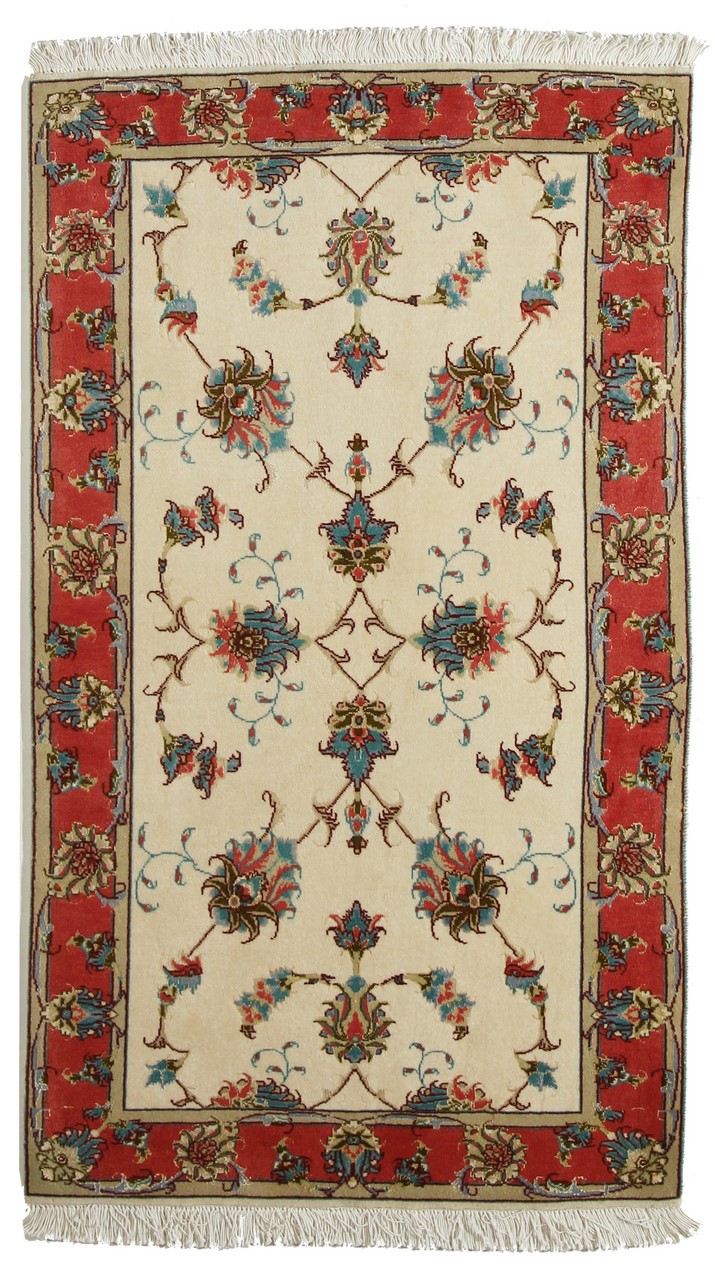 Tapete persa Tabriz 50Raj 125x71 125x71, Tapete persa Atado à mão