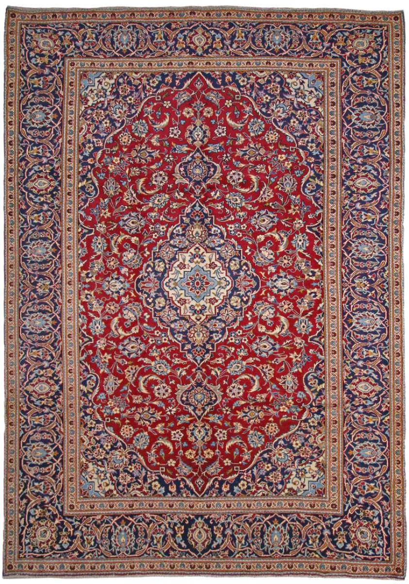 Persisk tæppe Keshan 348x237 348x237, Persisk tæppe Knyttet i hånden