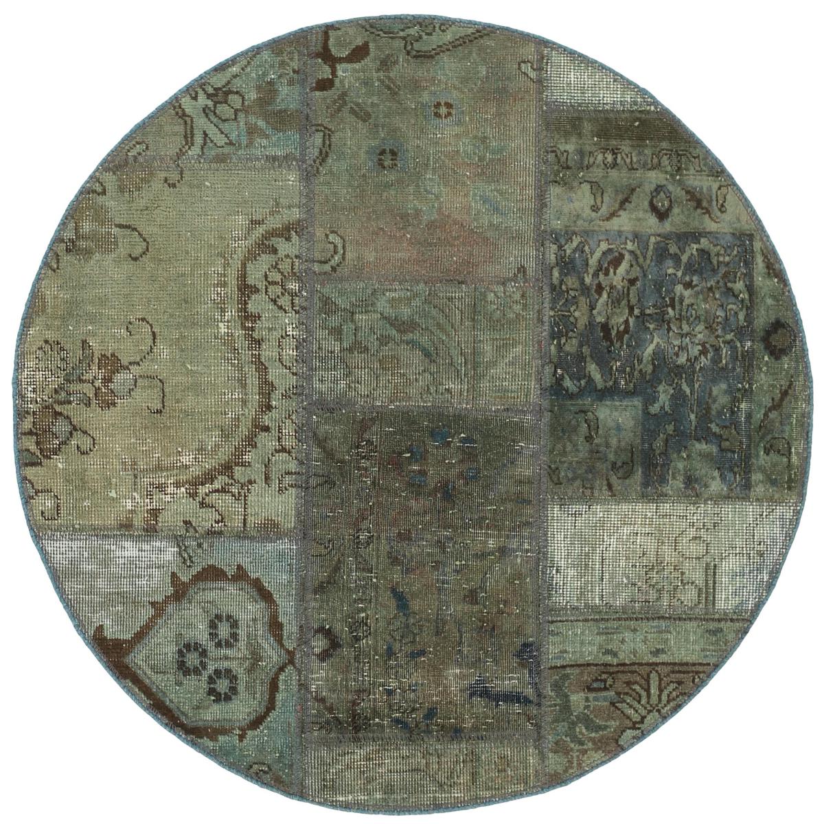 Dywan perski Patchwork 101x99 101x99, Dywan perski Ręcznie tkane