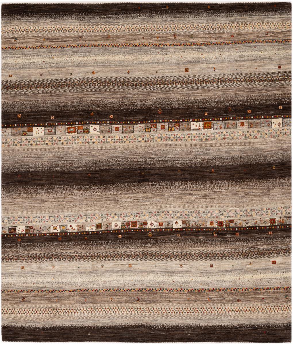 Persian Rug Persian Gabbeh Kashkuli Banafsheh 9'7"x8'2" 9'7"x8'2", Persian Rug Knotted by hand