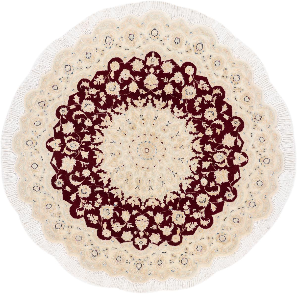 Alfombra persa Nain 9La 150x150 150x150, Alfombra persa Anudado a mano