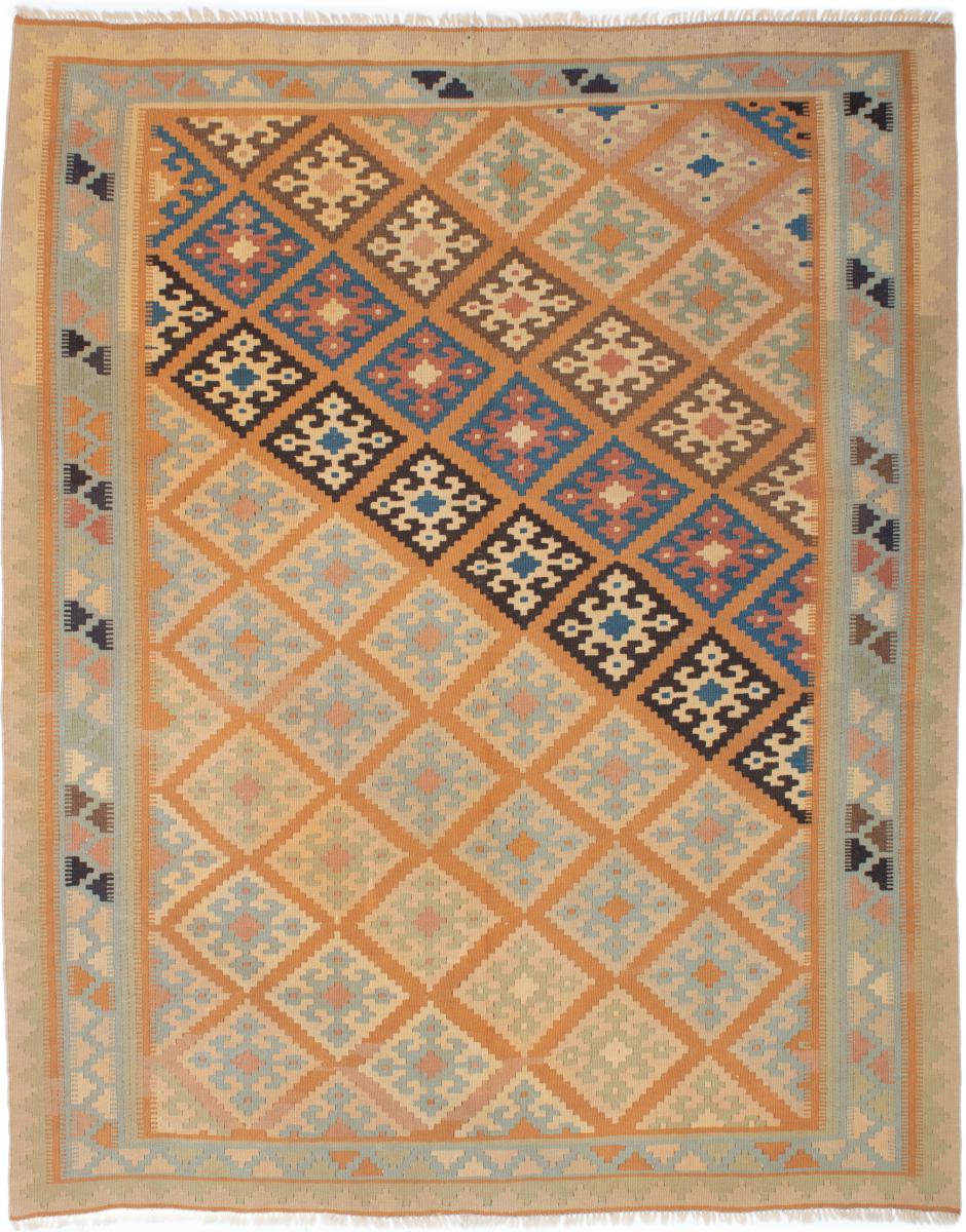 Tapete persa Kilim Fars 194x155 194x155, Tapete persa Tecido à mão