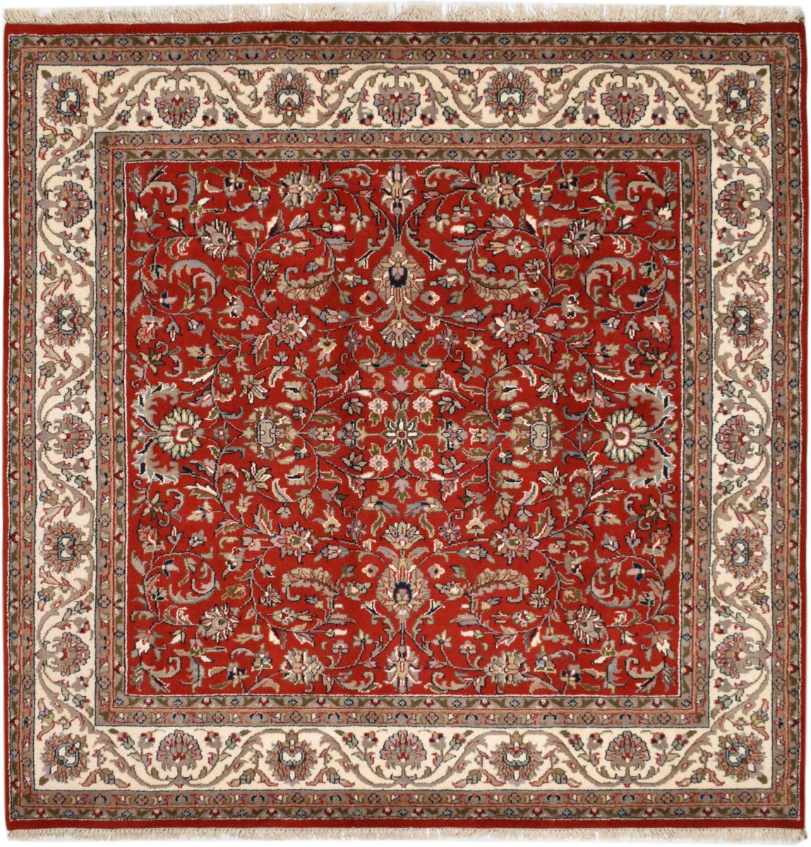 Indo rug Indo Isfahan 198x198 198x198, Persian Rug Knotted by hand