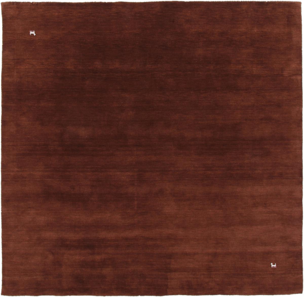 Intialainen matto Loom Gabbeh Brown 253x244 253x244, Persialainen matto Loom käsinsolmittu