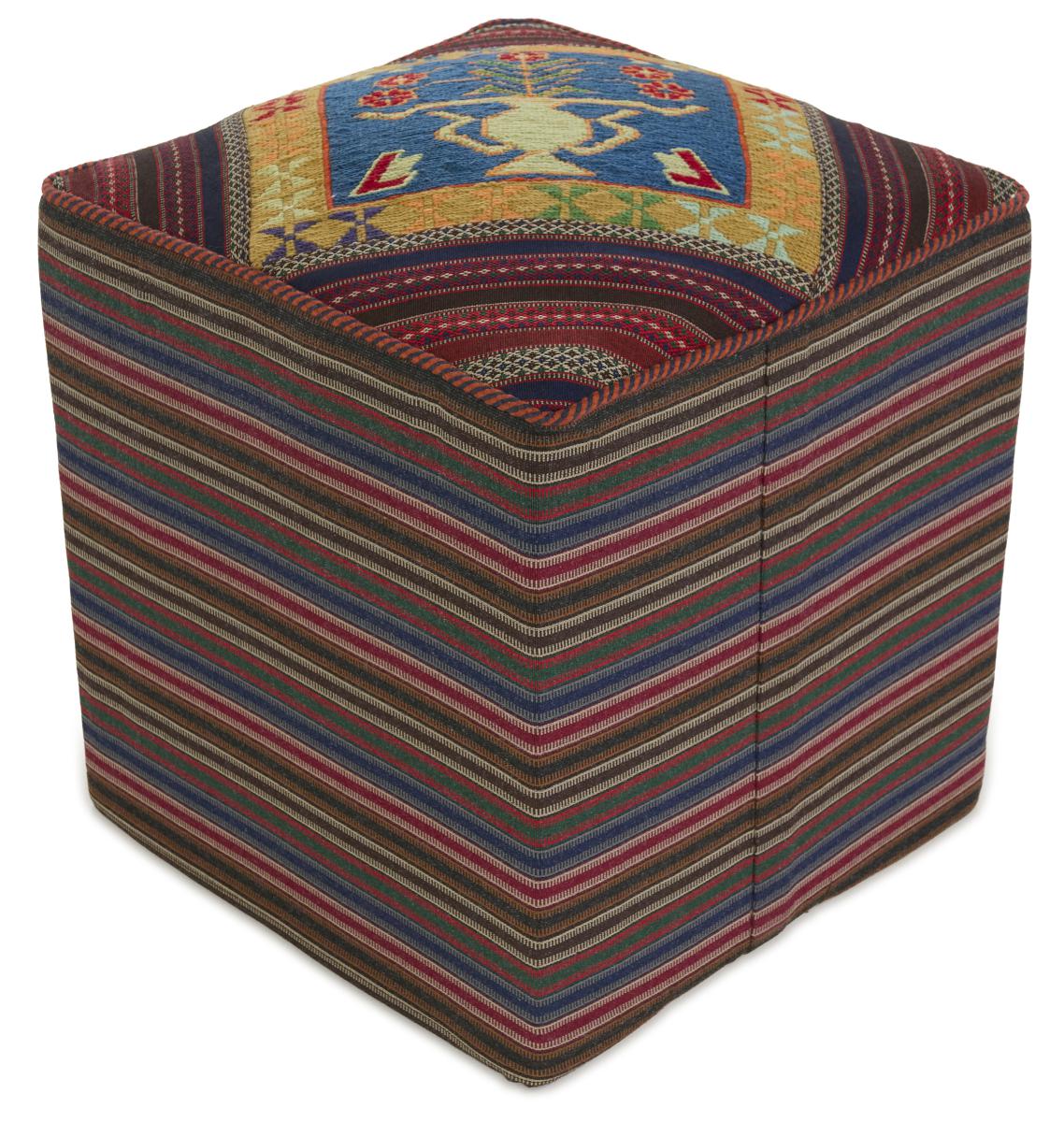 Tappeto persiano Kilim Sitz Hocker 51x51 51x51, Tappeto persiano Annodato a mano