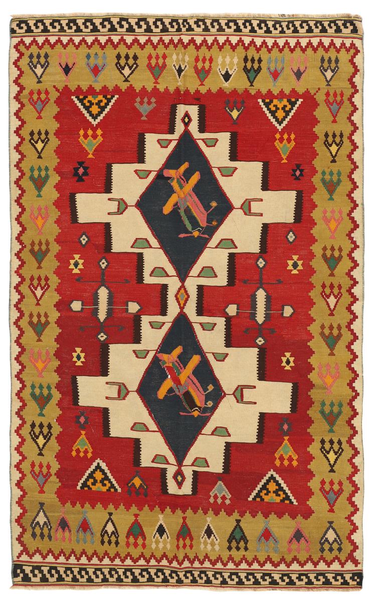 Tappeto persiano Kilim Fars 228x138 228x138, Tappeto persiano Tessuto a mano