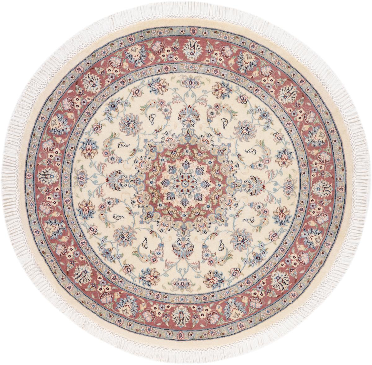 Persian Rug Tabriz 50Raj 4'11"x4'11" 4'11"x4'11", Persian Rug Knotted by hand