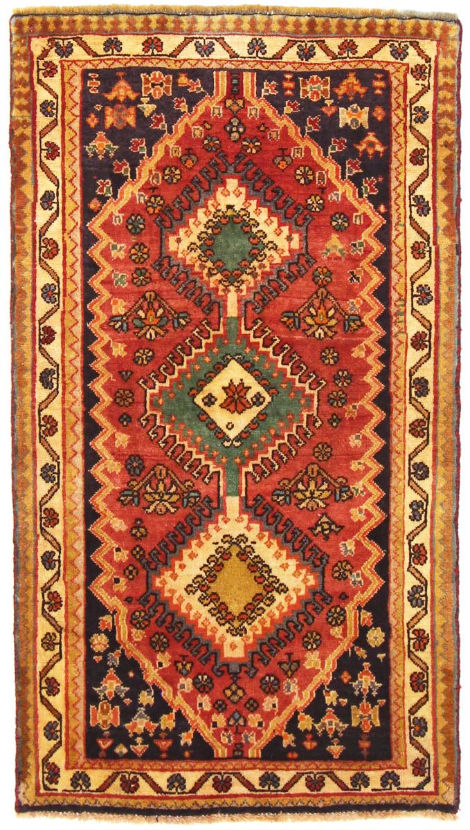 Tapete persa Ghashghai 144x81 144x81, Tapete persa Atado à mão