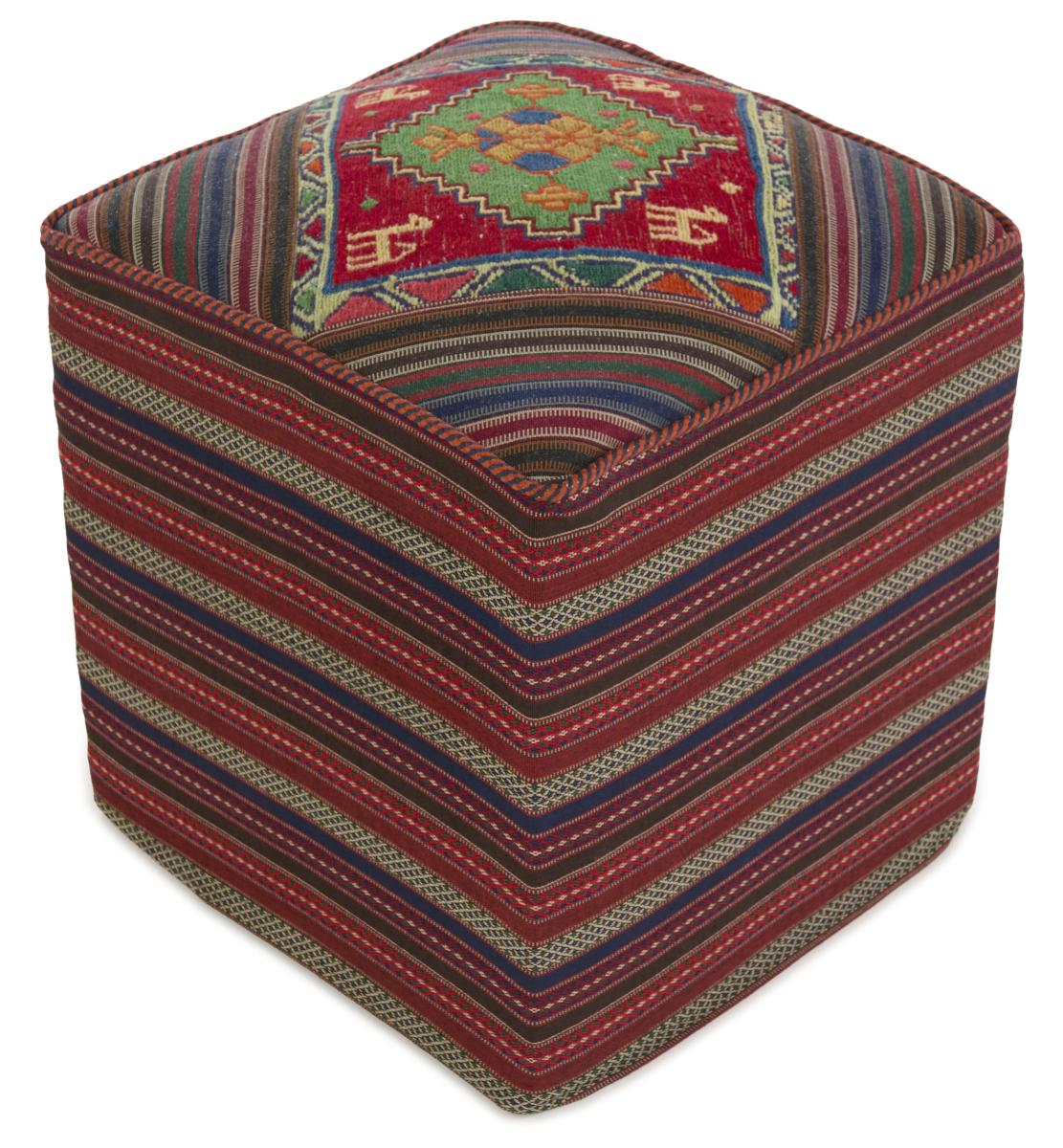 Persian Rug Kilim Sitz Hocker 49x51 49x51, Persian Rug Knotted by hand