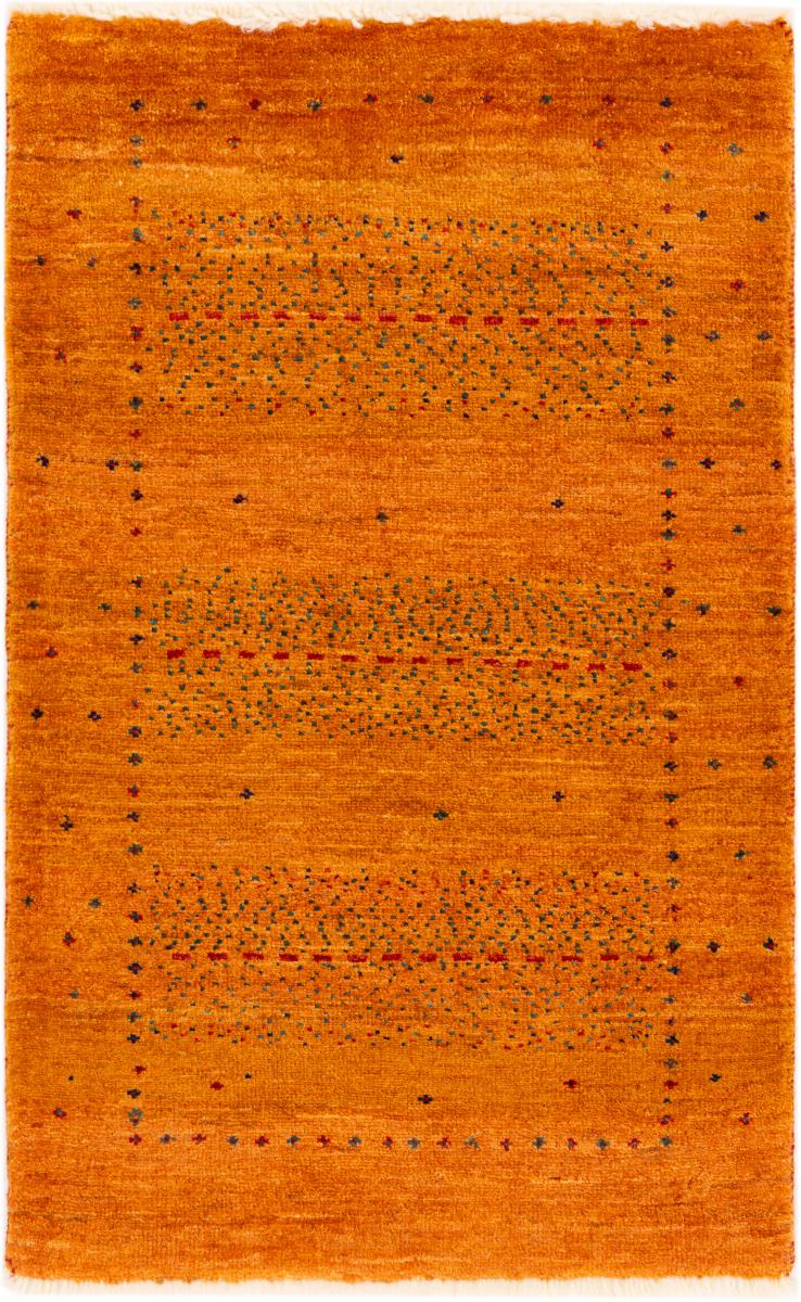 Persian Rug Persian Gabbeh Loribaft Atash 3'1"x2'0" 3'1"x2'0", Persian Rug Knotted by hand