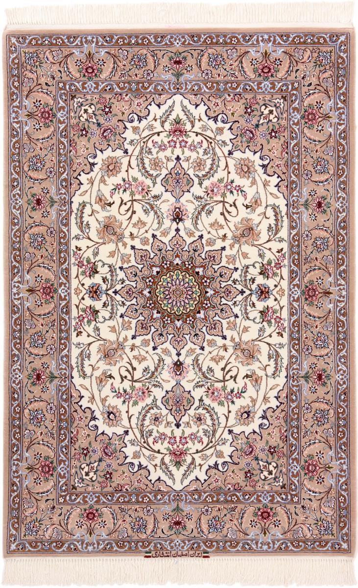 Persialainen matto Isfahan Silkkiloimi 162x105 162x105, Persialainen matto Solmittu käsin