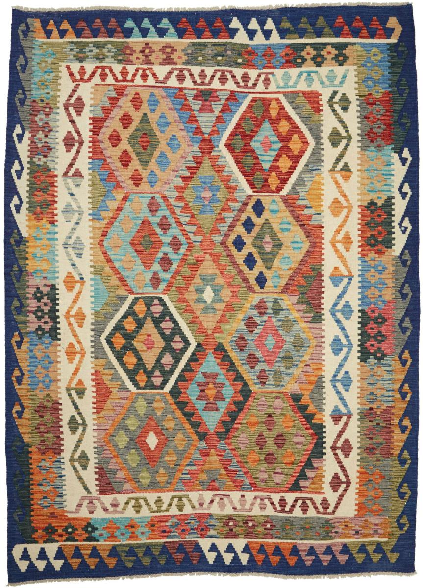 Tapete afegão Kilim Afegão 244x181 244x181, Tapete persa Tecido à mão