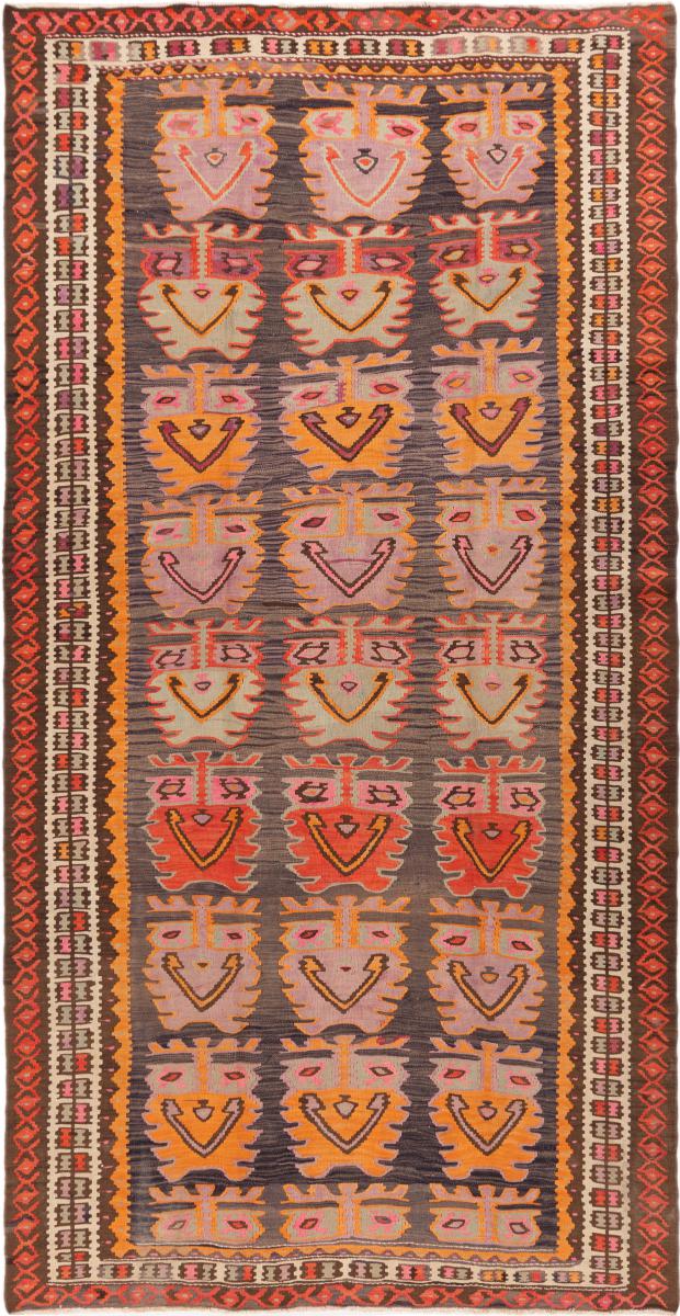 Perserteppich Kelim Fars Alt 8'10"x4'7" 8'10"x4'7", Perserteppich Handgewebt