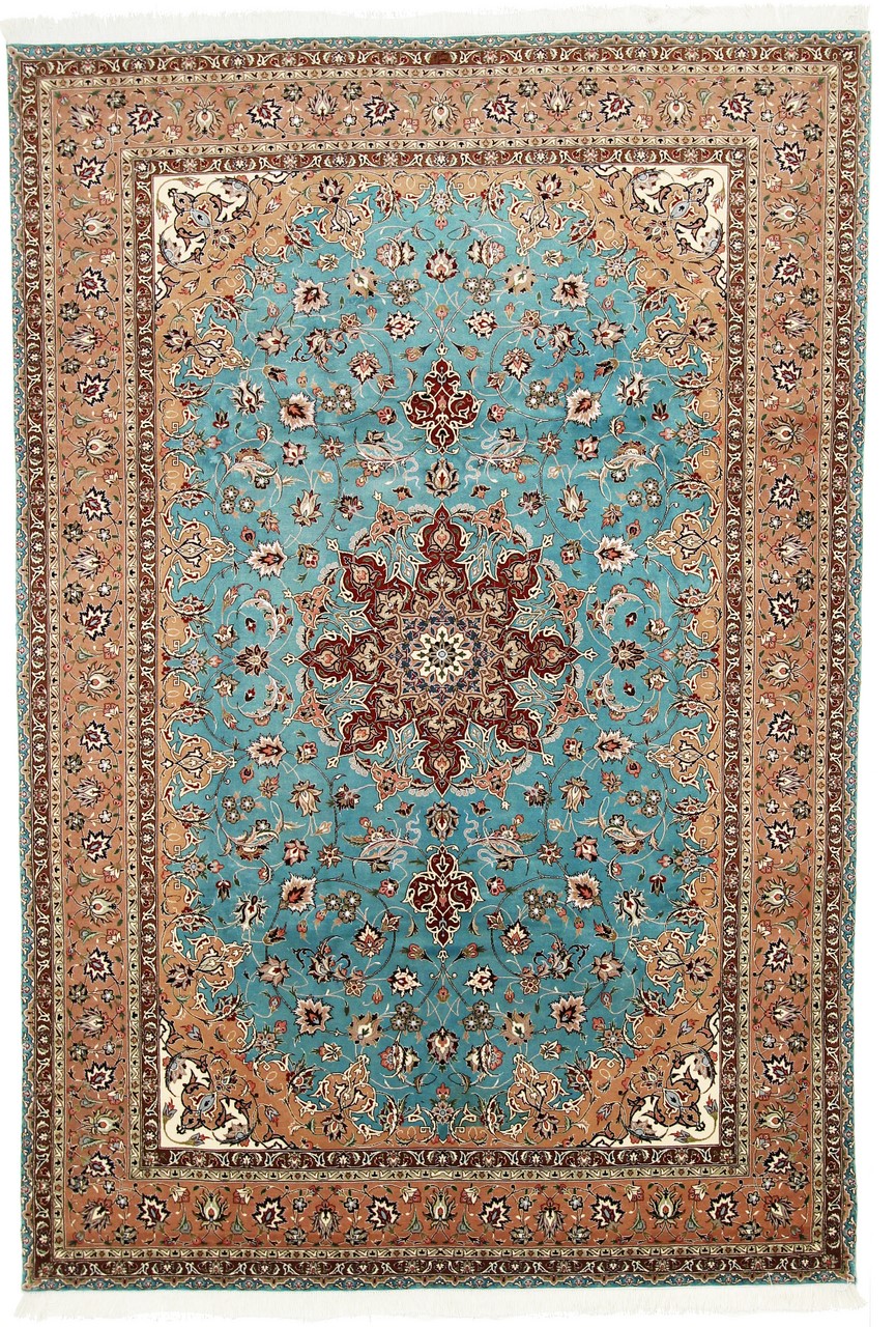 Tapete persa Tabriz 50Raj 298x204 298x204, Tapete persa Atado à mão