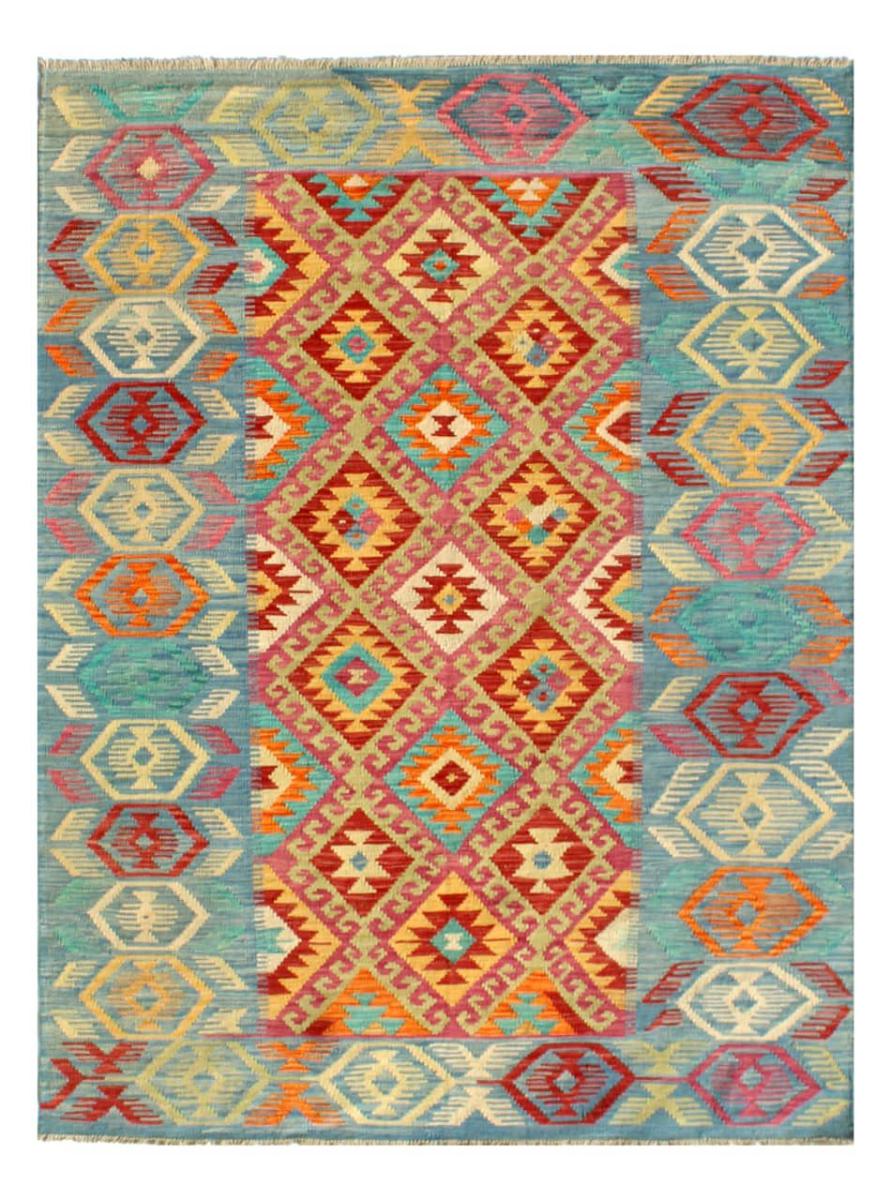 Afghan rug Kilim Afghan 7'10"x5'6" 7'10"x5'6", Persian Rug Woven by hand