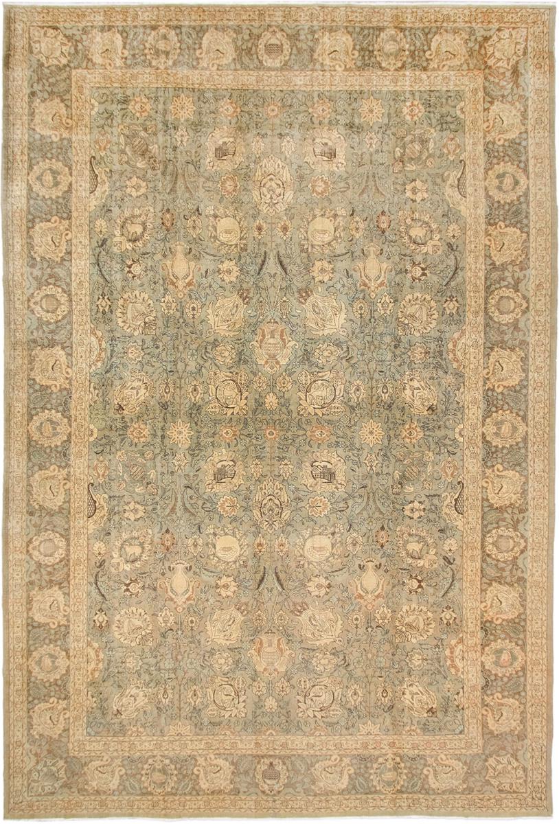 Alfombra persa Tabriz Semi Antiguo 599x402 599x402, Alfombra persa Anudado a mano