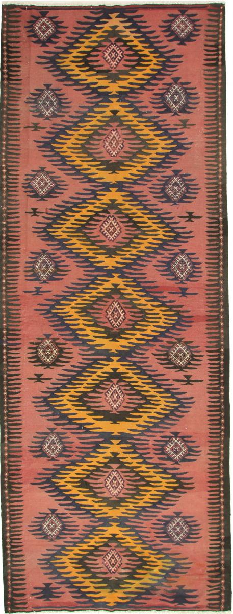 Tapete persa Kilim Fars Azerbaijan Antigo 411x155 411x155, Tapete persa Tecido à mão