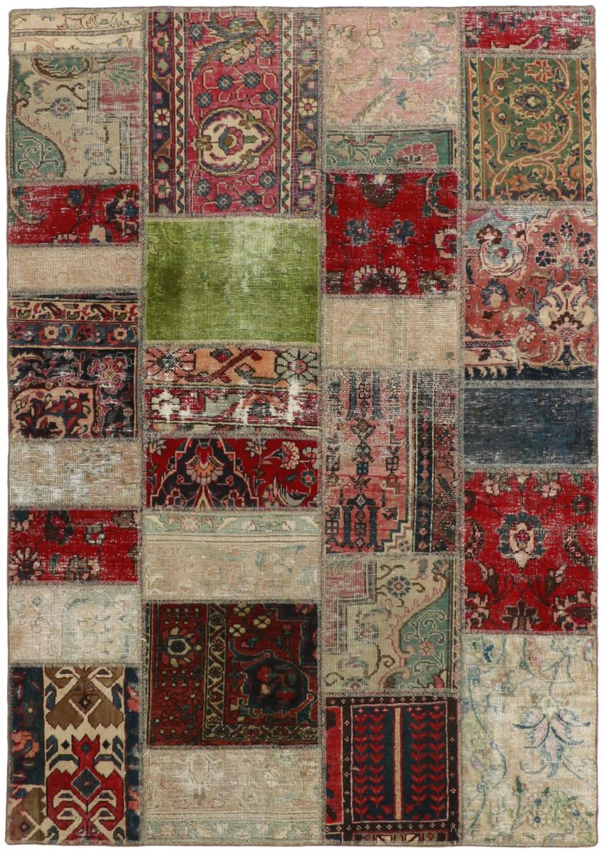 Perzsa szőnyeg Patchwork 199x143 199x143, Perzsa szőnyeg Kézzel csomózva