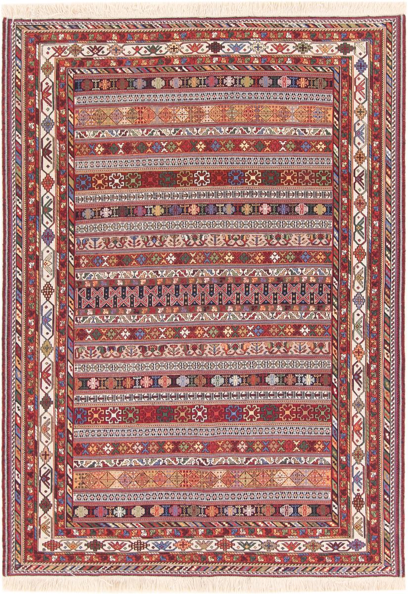Perzisch tapijt Kilim Soozani 198x142 198x142, Perzisch tapijt Handgeweven