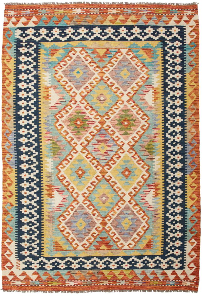 Tapete afegão Kilim Afegão 195x134 195x134, Tapete persa Tecido à mão