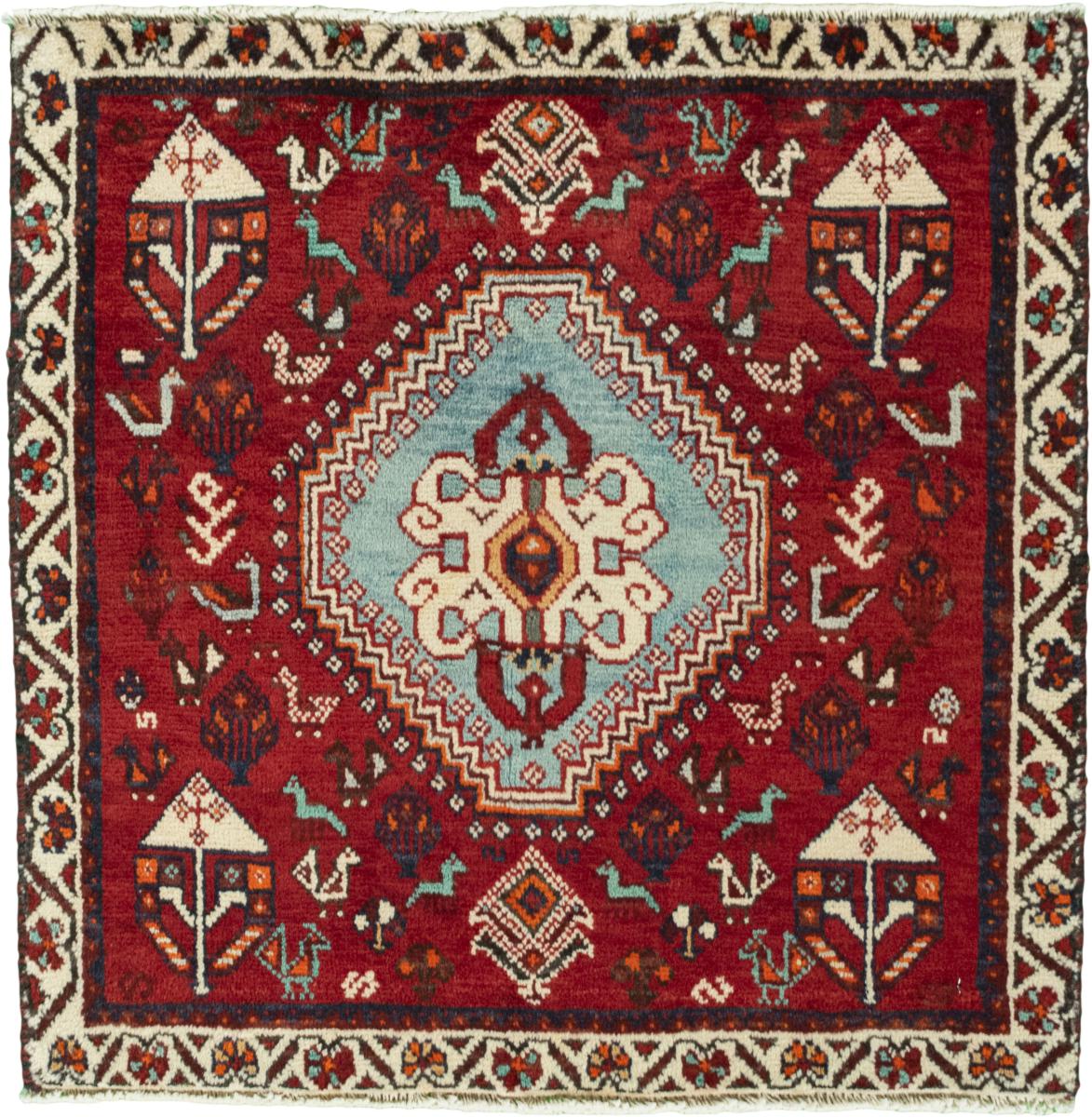 Persian Rug Shiraz 65x66 65x66, Persian Rug Knotted by hand