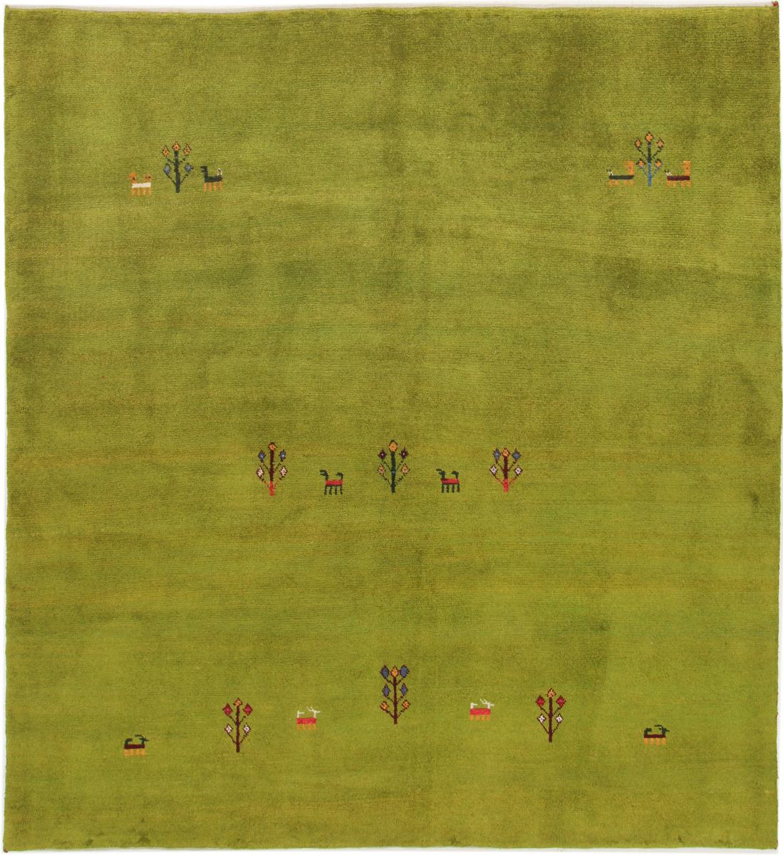 Tapis persan Persan Gabbeh Nature 214x197 214x197, Tapis persan Noué à la main
