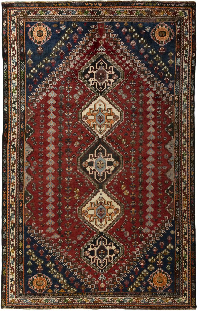 Tapis persan Shiraz 272x172 272x172, Tapis persan Noué à la main