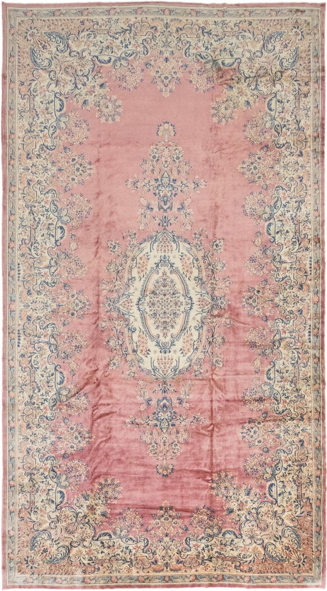 Persian Rug Kerman Semi Antique 21'5"x11'9" 21'5"x11'9", Persian Rug Knotted by hand
