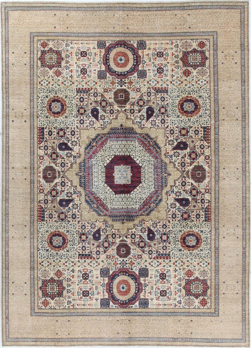 Tapis pakistanais Mamluk 366x272 366x272, Tapis persan Noué à la main