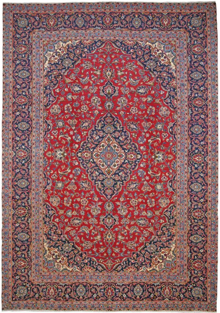 Tapete persa Keshan 357x247 357x247, Tapete persa Atado à mão