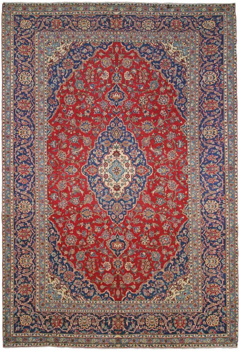 Tapete persa Keshan 355x247 355x247, Tapete persa Atado à mão