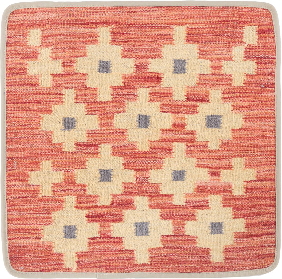 Afghan rug Kilim Afghan Cushion Cover 50x50 50x50, Persian Rug Knotted by hand