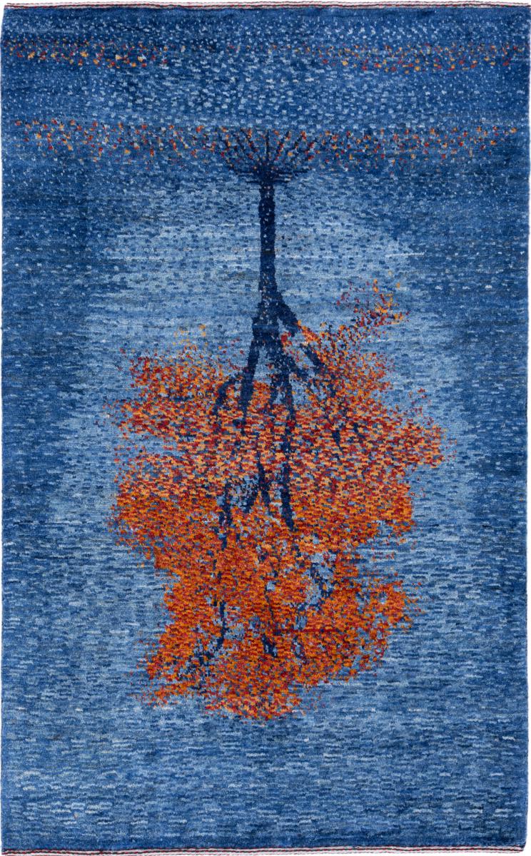 Persian rug Persian Gabbeh Loribaft Essence 4'4"x2'7" 4'4"x2'7", Persian rug Hand-knotted