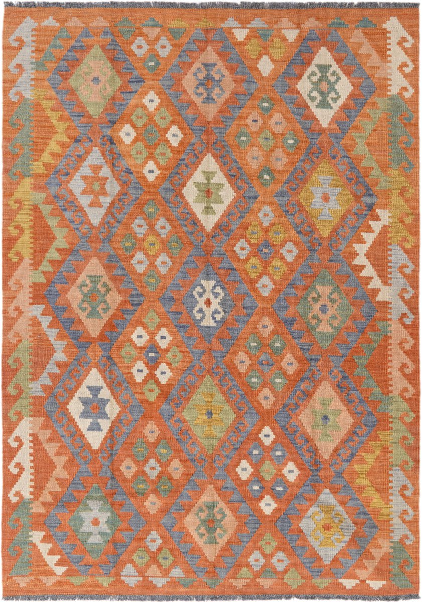 Afghan rug Kilim Afghan 6'0"x4'4" 6'0"x4'4", Persian rug Handwoven