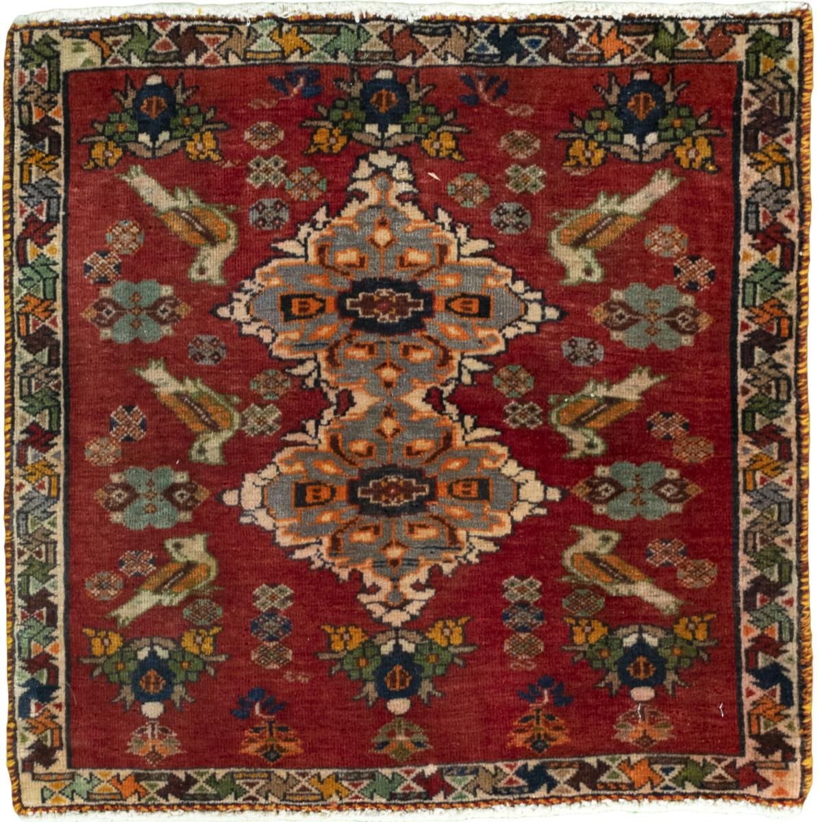 Tapis persan Shiraz 59x61 59x61, Tapis persan Noué à la main