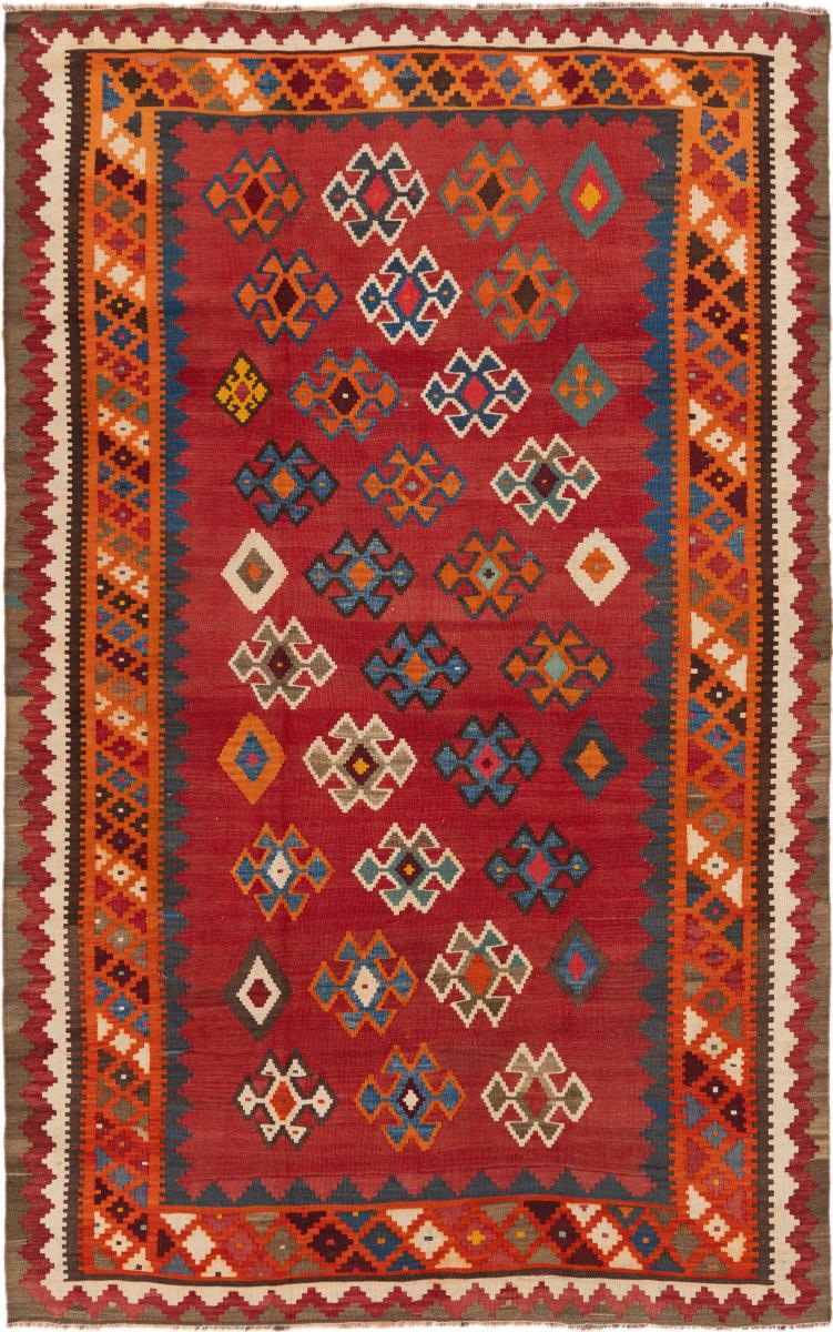 Persisk teppe Kelim Fars Gammel 260x163 260x163, Persisk teppe Handwoven 