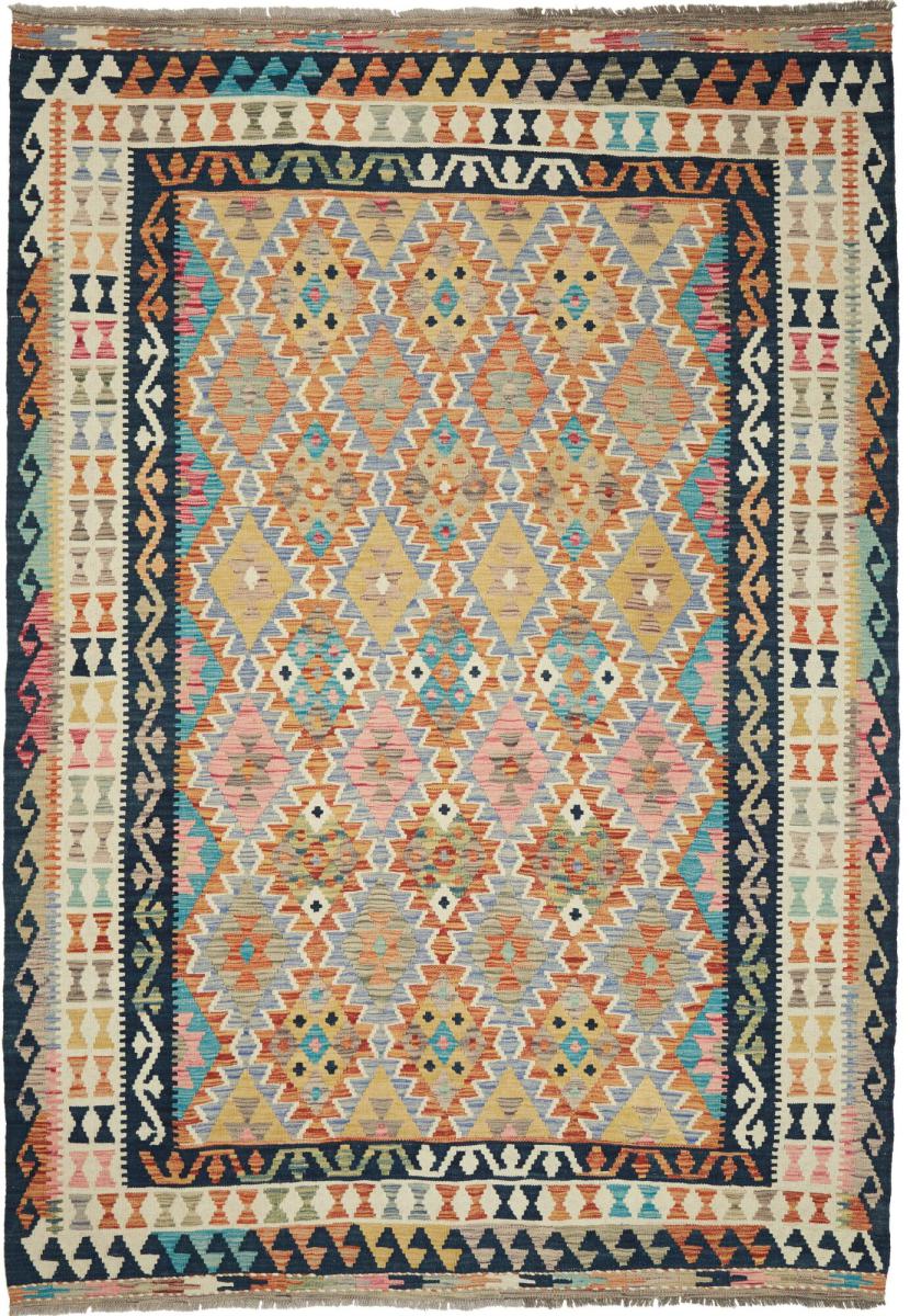 Tapete afegão Kilim Afegão 258x179 258x179, Tapete persa Tecido à mão