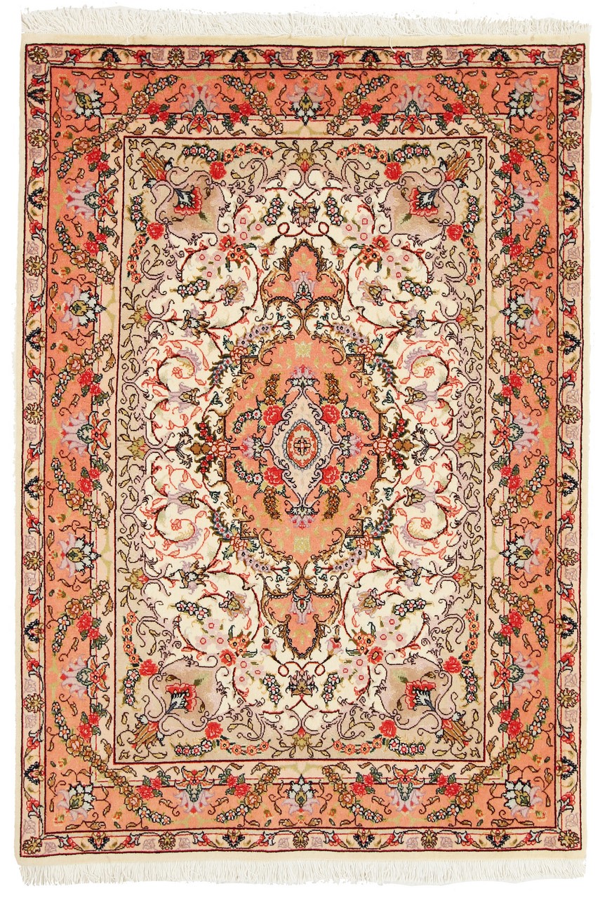 Persisk teppe Tabriz 60Raj 148x103 148x103, Persisk teppe Knyttet for hånd