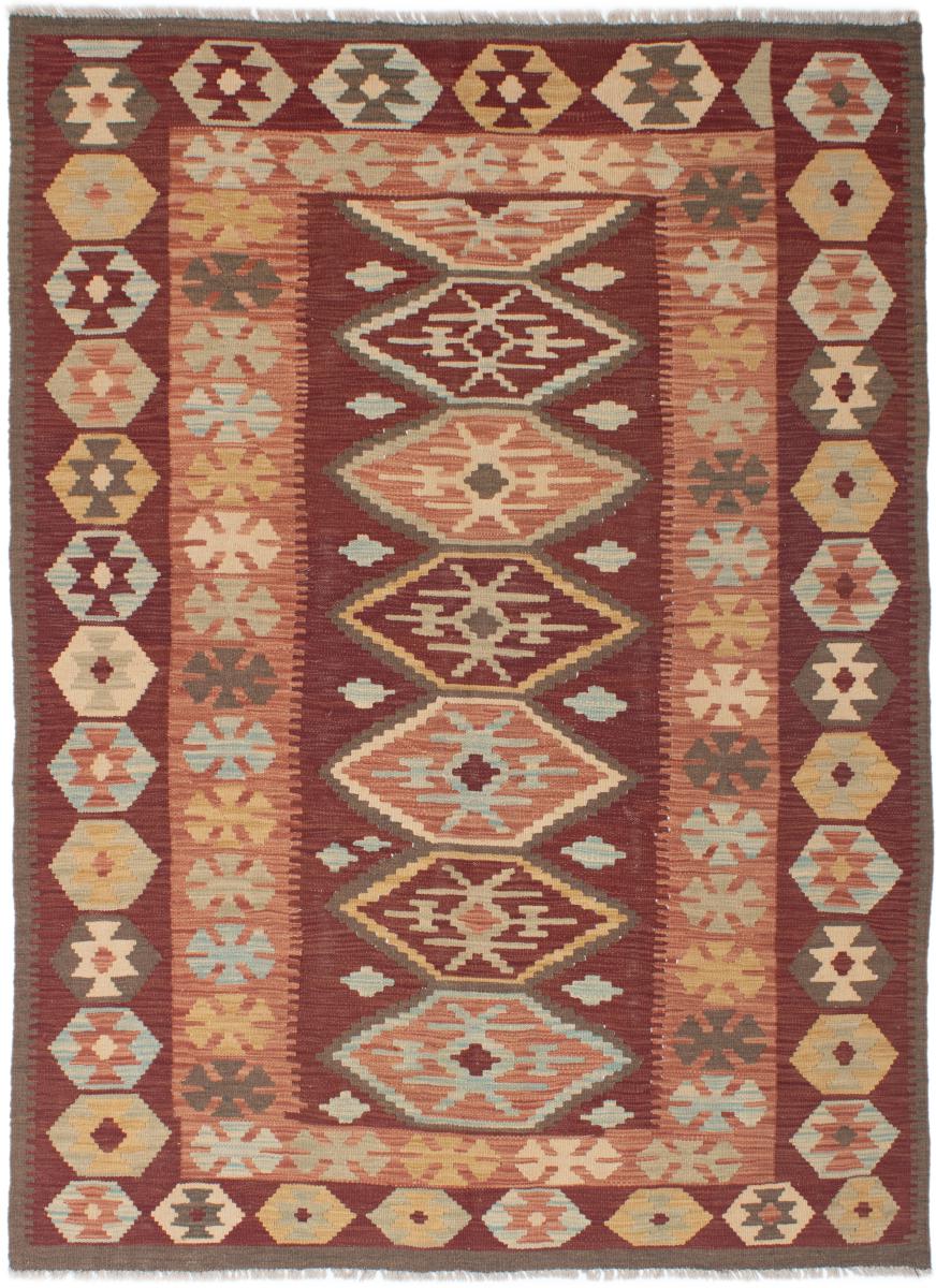 Tapete paquistanês Kilim Afegão 196x140 196x140, Tapete persa Tecido à mão