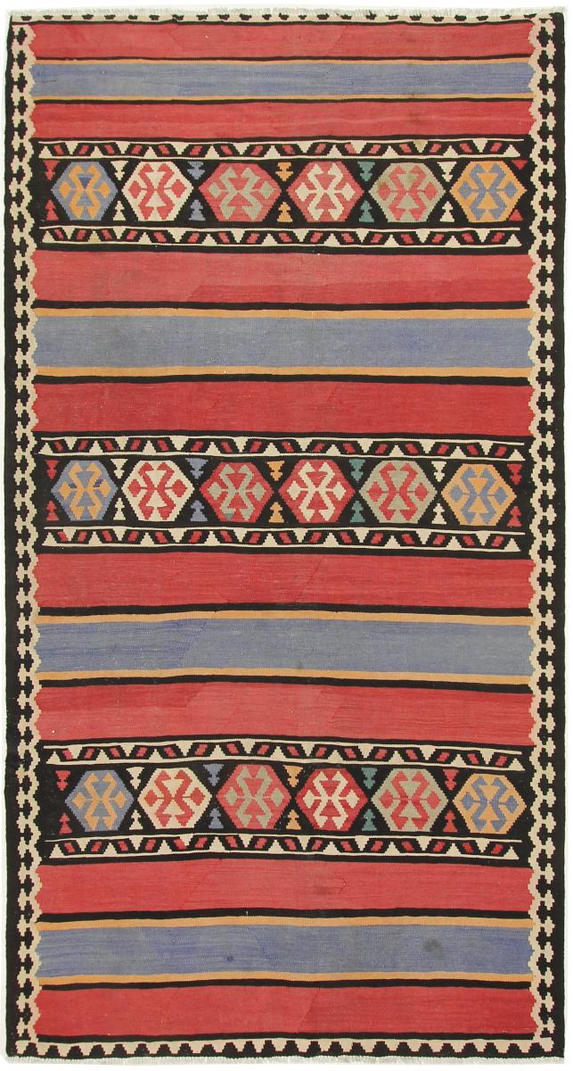 Tapete persa Kilim Fars Azerbaijan Antigo 305x159 305x159, Tapete persa Tecido à mão