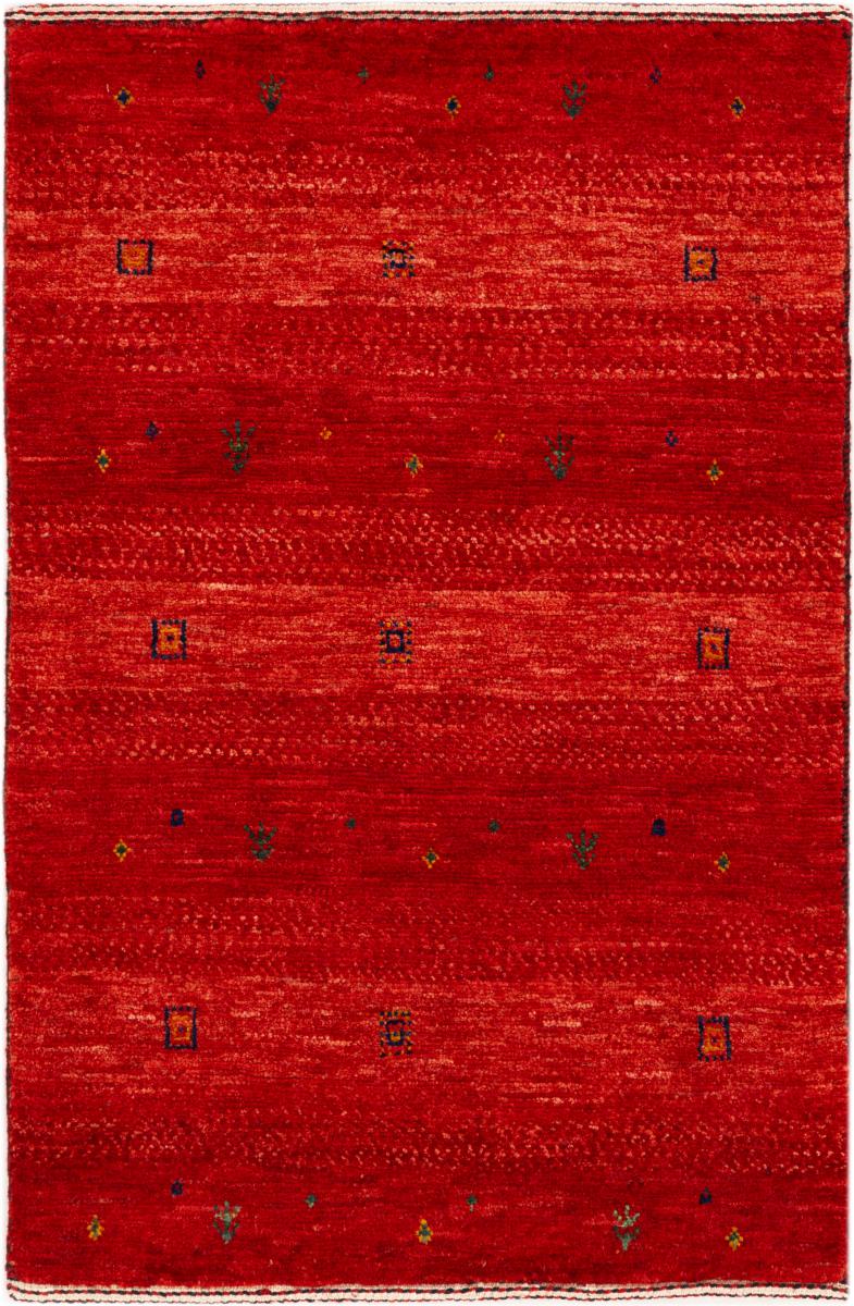 Tapis persan Persan Gabbeh Loribaft Atash 89x59 89x59, Tapis persan Noué à la main