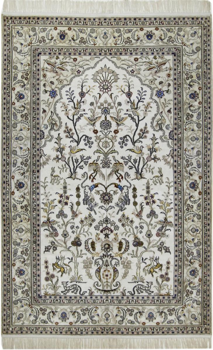 Alfombra china Hereke de Seda 182x121 182x121, Alfombra persa Anudado a mano