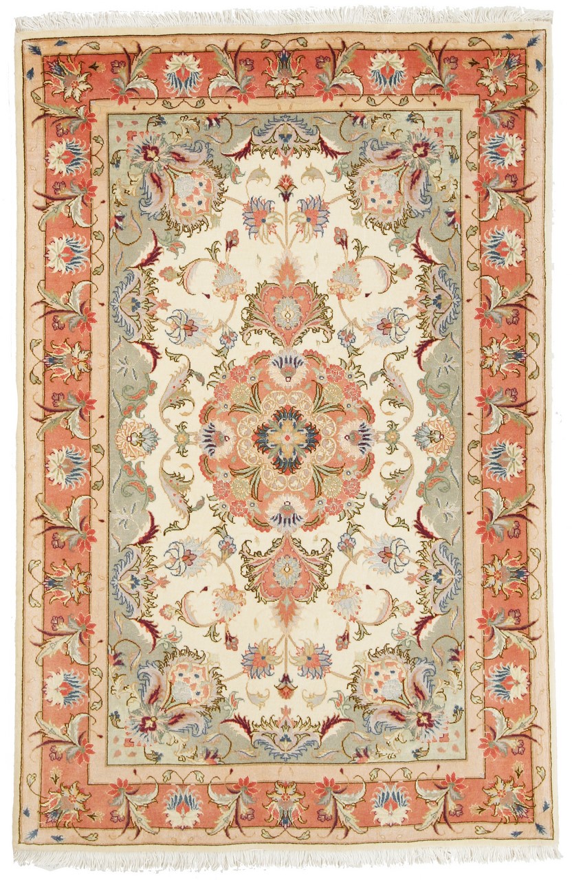Persian Rug Tabriz 50Raj 158x103 158x103, Persian Rug Knotted by hand