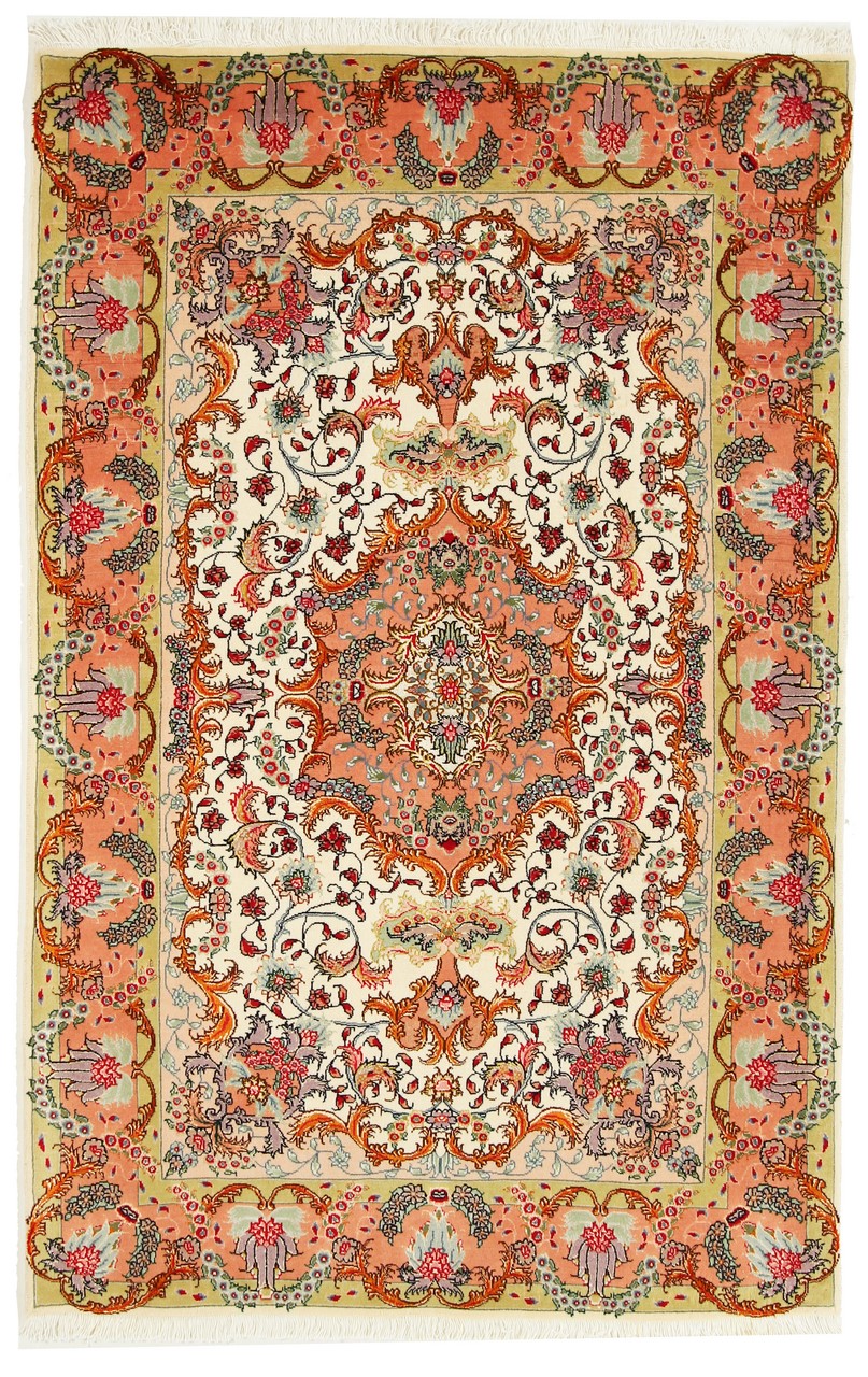 Περσικό χαλί Tabriz 60Raj 159x102 159x102, Περσικό χαλί Οι κόμποι έγιναν με το χέρι