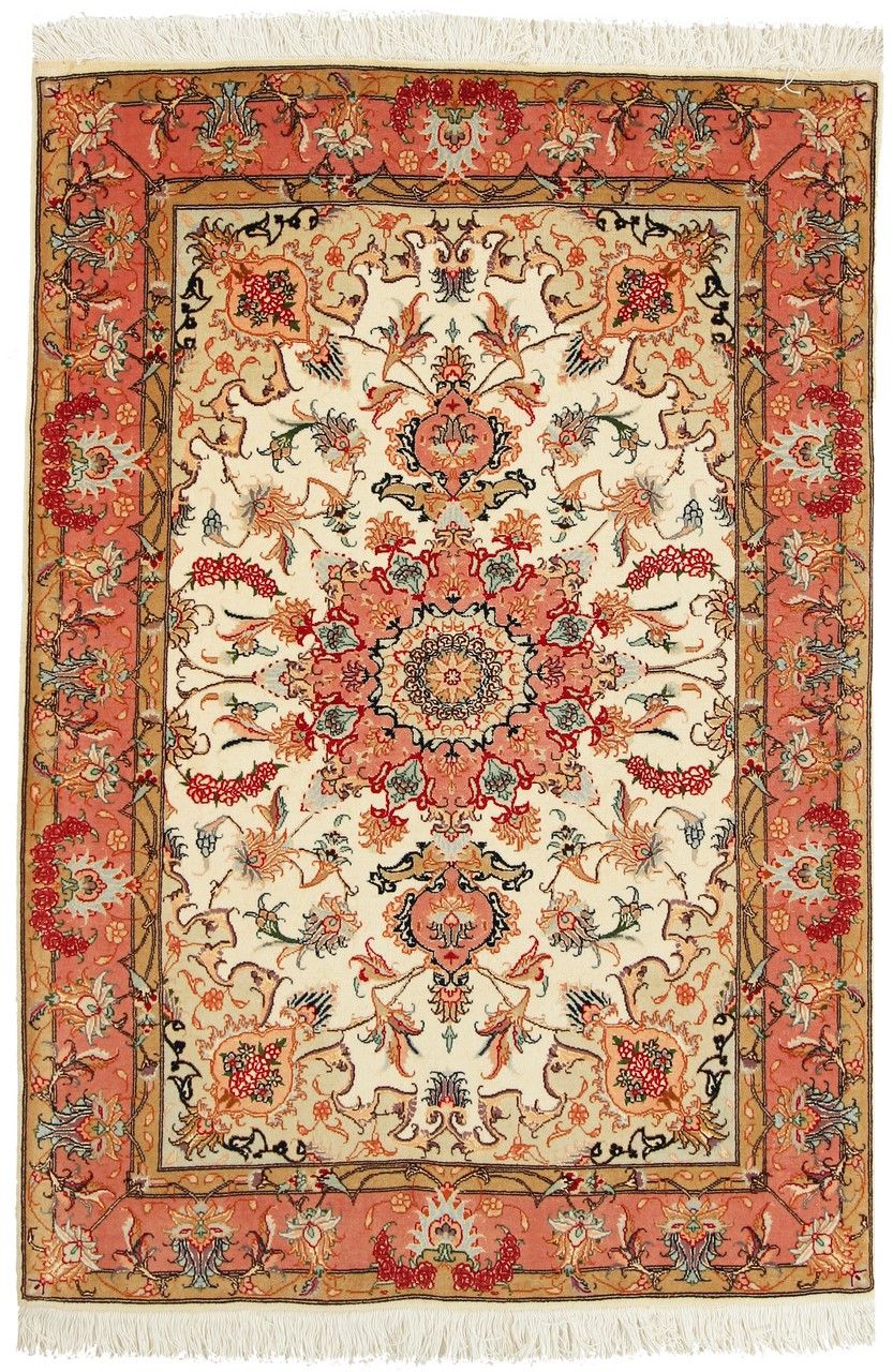 Tappeto persiano Tabriz 50Raj 150x101 150x101, Tappeto persiano Annodato a mano