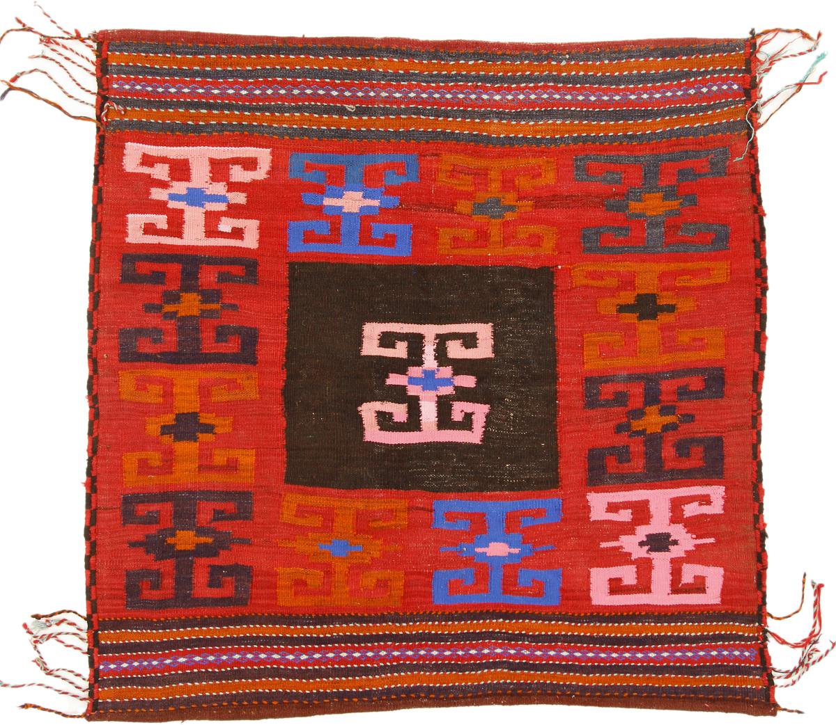 Afghaans tapijt Kilim Afghan Antiek 125x126 125x126, Perzisch tapijt Handgeweven
