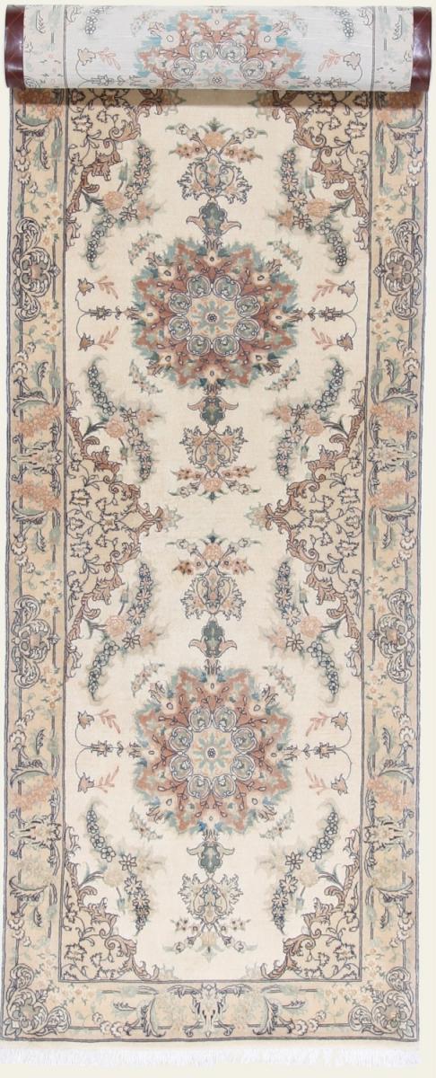 Tapis persan Tabriz 50Raj 374x85 374x85, Tapis persan Noué à la main