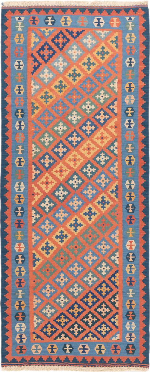 Persisk teppe Kelim Fars 196x86 196x86, Persisk teppe Handwoven 