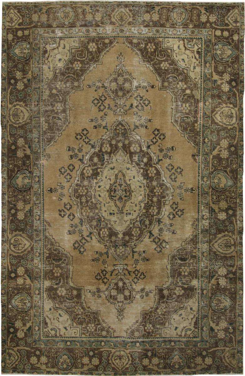 Tapis persan Vintage 295x187 295x187, Tapis persan Noué à la main